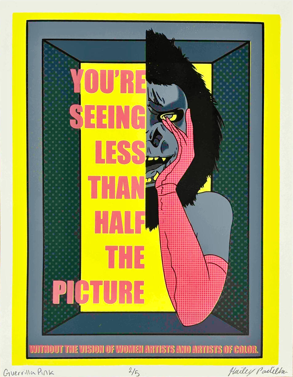 Guerilla Pink, screenprint, 11” x 14”, 2024.