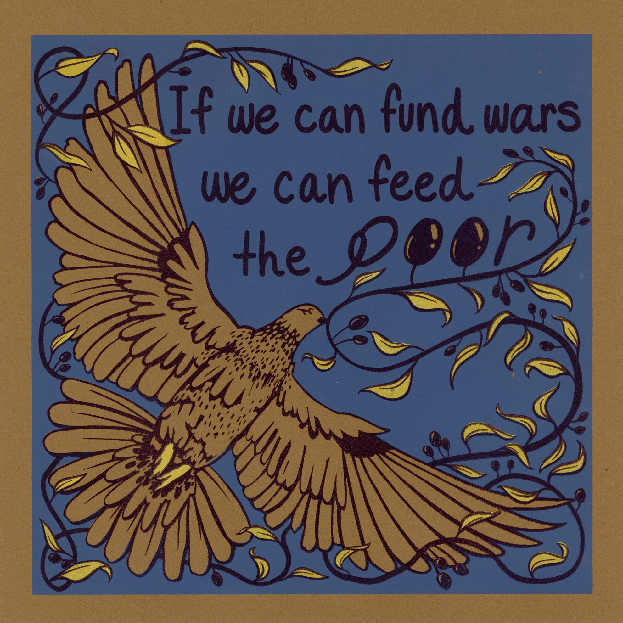 We Can Feed The Poor, screenprint, varied edition, 12” x 12”. 2026.